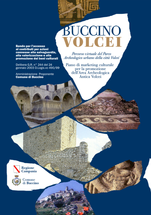 Luigi Viscido - Grafica: Manifesto per la partecipazione al bando d'accesso ai fondi per i beni culturali a Buccino