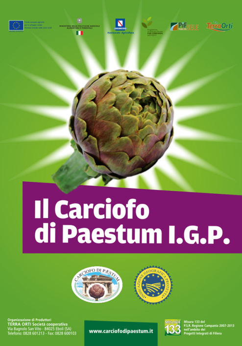 Luigi Viscido - Grafica: Manifesto per la campagna di promozione del Carciofo di Paestum IGP