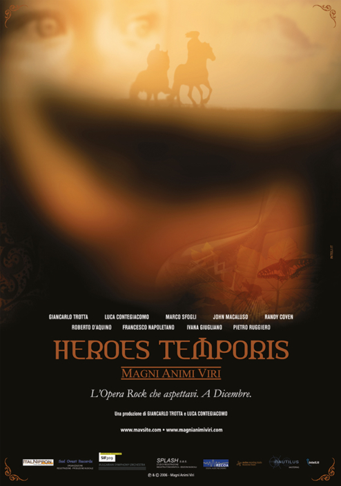 Luigi Viscido - Grafica: Manifesto per l'album "Heroes Temporis" del gruppo musicale Magni Animi Viri